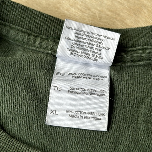 Vintage Mens CAL POLY College Baseball T-Shirt in Green - Picture 4 of 9